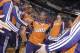 SACRAMENTO, CA - OCTOBER 17: Eric Bledsoe #2 of the Phoenix Suns gets introduced into the starting lineup against the Sacramento Kings on October 17, 2013 at Sleep Train Arena in Sacramento, California. NOTE TO USER: User expressly acknowledges and agrees that, by downloading and or using this photograph, User is consenting to the terms and conditions of the Getty Images Agreement. Mandatory Copyright Notice: Copyright 2013 NBAE (Photo by Rocky Widner/NBAE via Getty Images)
