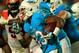 MIAMI GARDENS, FL - OCTOBER 31: Daniel Thomas #33 of the Miami Dolphins rushes against the Cincinnati Bengals at Sun Life Stadium on October 31, 2013 in Miami Gardens, Florida. (Photo by Chris Trotman/Getty Images)