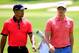 AKRON, OH - AUGUST 04: Tiger Woods (L) and Henrik Stenson of Sweden walk up to the two tee during the Final Round of the World Golf Championships-Bridgestone Invitational at Firestone Country Club South Course on August 4, 2013 in Akron, Ohio. (Photo by Sam Greenwood/Getty Images)