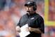 Sep 29, 2013; Denver, CO, USA; Philadelphia Eagles head coach Chip Kelly during the first half against the Denver Broncos at Sports Authority Field at Mile High. Mandatory Credit: Chris Humphreys-USA TODAY Sports