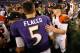 In a battle of two frequently maligned quarterbacks, Andy Dalton has played much better football this season. Can Joe Flacco step his game up?