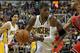 Nov 6, 2013; Indianapolis, IN, USA; Indiana Pacers small forward Paul George (24) drives the lane during the fourth quarter against the Chicago Bulls at Bankers Life Fieldhouse. The Pacers won 97-80. Mandatory Credit: Pat Lovell-USA TODAY Sports