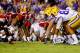 November 3, 2012; Baton Rouge, LA, USA; Alabama Crimson Tide defense lines up against the LSU Tigers offense during a game at Tiger Stadium. Alabama defeated LSU 21-17. Mandatory Credit: Derick E. Hingle-USA TODAY Sports