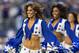 ARLINGTON, TX - NOVEMBER 3: Cheerleader of the Dallas Cowboys performs during a game against the Minnesota Vikings at AT&T Stadium on November 3, 2013 in Arlington, Texas. The Cowboys defeated the Vikings 27-23. (Photo by Wesley Hitt/Getty Images)