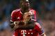 MANCHESTER, ENGLAND - OCTOBER 02: Franck Ribery of Muenchen celebrates scoring the opening goal with David Alaba of Muenchen during the UEFA Champions League Group D match between Manchester City and FC Bayern Muenchen at Etihad Stadium on October 2, 2013 in Manchester, England. (Photo by Julian Finney/Getty Images)