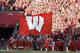 MADISON, WI - OCTOBER 12: A Wisconsin Badgers flag in ran accross the endzone after scoring a touchdown during the game the Northwestern Wildcats at Camp Randall Stadium on October 12, 2013 in Madison, Wisconsin. (Photo by Mike McGinnis/Getty Images)