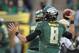 Oct 26, 2013; Eugene, OR, USA; Oregon Ducks quarterback Marcus Mariota (8) throws the ball against the UCLA Bruins at Autzen Stadium. Mandatory Credit: Scott Olmos-USA TODAY Sports