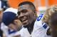 ARLINGTON, TX - NOVEMBER 3: Dez Bryant #88 of the Dallas Cowboys talks on the sidelines during a game against the Minnesota Vikings at AT&T Stadium on November 3, 2013 in Arlington, Texas. The Cowboys defeated the Vikings 27-23. (Photo by Wesley Hitt/Getty Images)