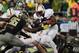 Nov 17, 2012; Eugene, OR, USA; Oregon Ducks defensive end Dion Jordan (96) reaches to stop Stanford Cardinal running back Stepfan Taylor (33) at Autzen Stadium. Mandatory Credit: Scott Olmos-USA TODAY Sports