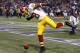 Nov 7, 2013; Minneapolis, MN, USA; Washington Redskins wide receiver Pierre Garcon (88) celebrates his touchdown against the Minnesota Vikings in the first quarter at Mall of America Field at H.H.H. Metrodome. Mandatory Credit: Bruce Kluckhohn-USA TODAY Sports