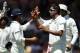 ADELAIDE, AUSTRALIA - JANUARY 25: Ravichandran Ashwin (R) of India celebrates after getting the wicket of Peter Siddle of Australia during day two of the Fourth Test Match between Australia and India at Adelaide Oval on January 25, 2012 in Adelaide, Australia. (Photo by Morne de Klerk/Getty Images)