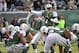 Nov 3, 2013; East Rutherford, NJ, USA; New York Jets quarterback Geno Smith (7) warms up before facing the New Orleans Saints at MetLife Stadium. Mandatory Credit: Joe Camporeale-USA TODAY Sports