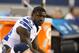Aug 29, 2013; Arlington, TX, USA; Dallas Cowboys cornerback Morris Claiborne (24) on the bench during the second half against the Houston Texans at AT&T Stadium. Mandatory Credit: Matthew Emmons-USA TODAY Sports