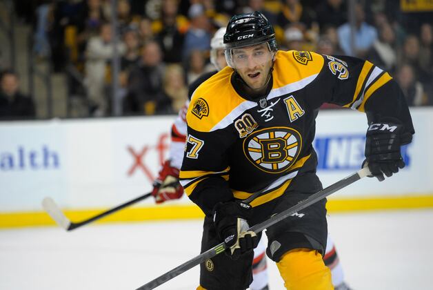 Swollen, Black Eye Won't Keep Bergeron Down