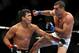 LOS ANGELES, CA - OCTOBER 24: UFC Light Heavyweight Champion Lyoto Machida (R) battles with UFC Light Heavyweight challenger Mauricio Rua (L) during their title fight at UFC 104 at Staples Center on October 24, 2009 in Los Angeles, California. (Photo by Jon Kopaloff/Getty Images)