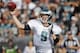 OAKLAND, CA - NOVEMBER 03: Quarterback Nick Foles #9 of the Philadelphia Eagles throws against the Oakland Raiders in the second quarter on November 3, 2013 at O.co Coliseum in Oakland, California. (Photo by Brian Bahr/Getty Images)