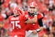 Hutson Mason celebrates with a teammate.