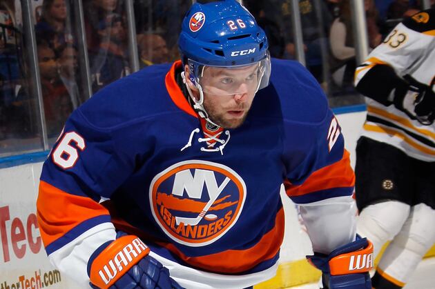Vanek Leaves Game with Upper-Body Injury
