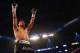 DALLAS, TX - JUNE 15: Mikey Garcia celebrates after knocking out Juan Manuel Lopez in the fourth round during their Vacant WBO Featherweight Title bout at American Airlines Center on June 15, 2013 in Dallas, Texas. (Photo by Tom Pennington/Getty Images)
