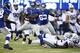 EAST RUTHERFORD, NJ - AUGUST 18: Andre Brown #35 of the New York Giants moves the ball against the Indianapolis Colts during their preseason game at MetLife Stadium on August 18, 2013 in East Rutherford, New Jersey. (Photo by Jeff Zelevansky/Getty Images)