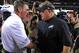 LANDOVER, MD - SEPTEMBER 09: Head coach Mike Shanahan (L) of the Washington Redskins and head coach Chip Kelly of the Philadelphia Eagles shake hands after an NFL game at FedExField on September 9, 2013 in Landover, Maryland. The Philadelphia Eagles won, 33-27. (Photo by Patrick Smith/Getty Images)