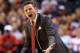INDIANAPOLIS, IN - MARCH 29: Head coach Rick Pitino of the Louisville Cardinals reacts as he coaches in the second half against the Oregon Ducks during the Midwest Region Semifinal round of the 2013 NCAA Men's Basketball Tournament at Lucas Oil Stadium on March 29, 2013 in Indianapolis, Indiana. (Photo by Andy Lyons/Getty Images)