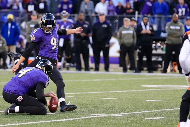 Justin Tucker Converts Fifth Game-Winning Field Goal in His Young Career