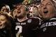 COLLEGE STATION, TX - NOVEMBER 09: Johnny Manziel #2 of the Texas A&M Aggies celebrates with fans after the Aggies defeated the Mississippi State Bulldogs 51-41 at Kyle Field on November 9, 2013 in College Station, Texas. (Photo by Scott Halleran/Getty Images)
