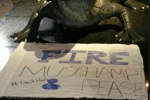 'Fire Muschamp' Sign Outside of UF Facilities 