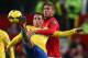 MANCHESTER, ENGLAND - NOVEMBER 10: Chris Smalling of Mnchester United tangles with Santi Czorla of Arsenal during the Barclays Premier League match between Manchester United and Arsenal at Old Trafford on November 10, 2013 in Manchester, England. (Photo by Alex Livesey/Getty Images)