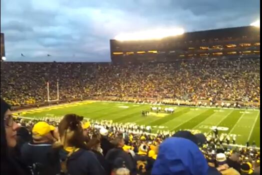 Did Michigan's President Deliver a Drunken Halftime Speech Yesterday?