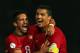 BELFAST, NORTHERN IRELAND - SEPTEMBER 06: Cristiano Ronaldo of Portugal celebrates scoring with team mate Joao Periera during the FIFA 2014 World Cup Qualifying Group F match between Northern Ireland and Portugal at Windsor Park on September 6, 2013 in Belfast, Northern Ireland. (Photo by Bryn Lennon/Getty Images)