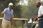 Obama, Former NBA Star Spotted at 'Caddyshack' Course