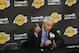EL SEGUNDO, CA - AUGUST 10: General Manager Mitch Kupchak of the Los Angeles Lakers speaks to the media during a press conference after being traded from the Orlando Magic on August 10, 2012 at the Toyota Sports Center in El Segundo, California. NOTE TO USER: User expressly acknowledges and agrees that, by downloading and/or using this Photograph, user is consenting to the terms and conditions of the Getty Images License Agreement. Mandatory Copyright Notice: Copyright 2012 NBAE (Photo by Noah Graham/NBAE via Getty Images)