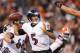 Nov 3, 2013; Cleveland, OH, USA; Baltimore Ravens quarterback Joe Flacco (5) looks to pass against the Cleveland Browns at FirstEnergy Stadium. Mandatory Credit: Rick Osentoski-USA TODAY Sports