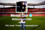 Fan Trolls Ozil's Twitter Location -- 'Phil Jones' Pocket' 