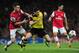 LONDON, ENGLAND - OCTOBER 22: Laurent Koscielny of Arsenal and Robert Lewandowski of Borussia Dortmund battle for the ball during the UEFA Champions League Group F match between Arsenal and Borussia Dortmund at Emirates Stadium on October 22, 2013 in London, England. (Photo by Shaun Botterill/Getty Images)