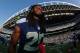 SEATTLE, WA - OCTOBER 13: Cornerback Richard Sherman #25 of the Seattle Seahawks walks off the field after defeating the Tennessee Titans 20-13 at CenturyLink Field on October 13, 2013 in Seattle, Washington. Sherman made a key interception in the game. (Photo by Otto Greule Jr/Getty Images)