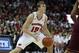 Jan 26, 2013; Madison, WI, USA; Wisconsin Badgers forward Sam Dekker (15) looks to pass as his team plays the Minnesota Gophers at the Kohl Center. Wisconsin defeated Minnesota 45-44. Mandatory Credit: Mary Langenfeld-USA TODAY Sports