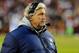 Dec 30, 2012; Landover, MD, USA; Dallas Cowboys defensive coordinator Rob Ryan reacts during the second half against the Washington Redskins at FedEX Field. The Redskins won 28 - 18. Mandatory Credit: Brad Mills-USA Today Sports
