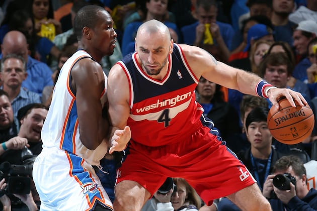 Washington Wizards' Nene, Marcin Gortat Quickly Form Bond in Front Court