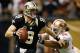 NEW ORLEANS, LA - NOVEMBER 25: Drew Brees #9 of the New Orleans Saints is pressued by Isaac Sopoaga #90 of the San Francisco 49ers at The Mercedes-Benz Superdome on November 25, 2012 in New Orleans, Louisiana. (Photo by Chris Graythen/Getty Images)