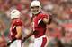 GLENDALE, AZ - OCTOBER 27: Wide receiver Larry Fitzgerald #11 of the Arizona Cardinals during the NFL game against the Atlanta Falcons at the University of Phoenix Stadium on October 27, 2013 in Glendale, Arizona. The Cardinals defeated the Falcons 27-13. (Photo by Christian Petersen/Getty Images)