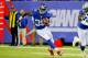Nov 10, 2013; East Rutherford, NJ, USA; New York Giants running back Andre Brown (35) runs during the first half against the Oakland Raiders at MetLife Stadium. Mandatory Credit: Jim O'Connor-USA TODAY Sports