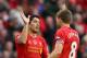 LIVERPOOL, ENGLAND - NOVEMBER 09: Luis Suarez of Liverpool celebrates scoring the third goal with his team-mate Steven Gerrard during the Barclays Premier League match between Liverpool and Fulham at Anfield on November 9, 2013 in Liverpool, England. (Photo by Alex Livesey/Getty Images)
