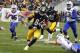 PITTSBURGH, PA - NOVEMBER 10: Antonio Brown #84 of the Pittsburgh Steelers carries the ball against the Buffalo Bills during the game on November 10, 2013 at Heinz Field in Pittsburgh, Pennsylvania. (Photo by Justin K. Aller/Getty Images)