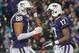 SEATTLE, WA - NOVEMBER 09: Quarterback Keith Price #17 of the Washington Huskies celebrates with Austin Seferian-Jenkins #88 after scoring a touchdown in the second quarter against the Colorado Buffaloes on November 9, 2013 at Husky Stadium in Seattle, Washington. The Huskies defeated the Buffaloes 59-7.
(Photo by Otto Greule Jr/Getty Images)