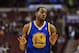 Nov 4, 2013; Philadelphia, PA, USA; Golden State Warriors guard Andre Iguodala (9) celebrates hitting a three point shot during the second quarter against the Philadelphia 76ers at Wells Fargo Center. The Warriors defeated the Sixers 110-90. Mandatory Credit: Howard Smith-USA TODAY Sports