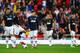 SUNDERLAND, ENGLAND - OCTOBER 05: Robin van Persie of Manchester United looks dejected with Wayne Rooney after the Sunderland opening goal during the Barclays Premier League match between Sunderland and Manchester United at the Stadium of Light on October 5, 2013 in Sunderland, England. (Photo by Laurence Griffiths/Getty Images)