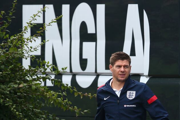 Twitter / BBCSport: Captain Steven Gerrard and ...